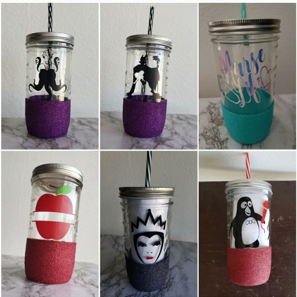 Character glass jar